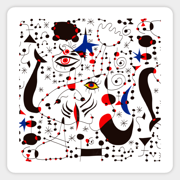 Joan Mirò #4 Sticker by shamila